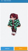 Demon Slayer Skin Minecraft PE الملصق