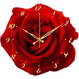 Rose Flower Clock أيقونة