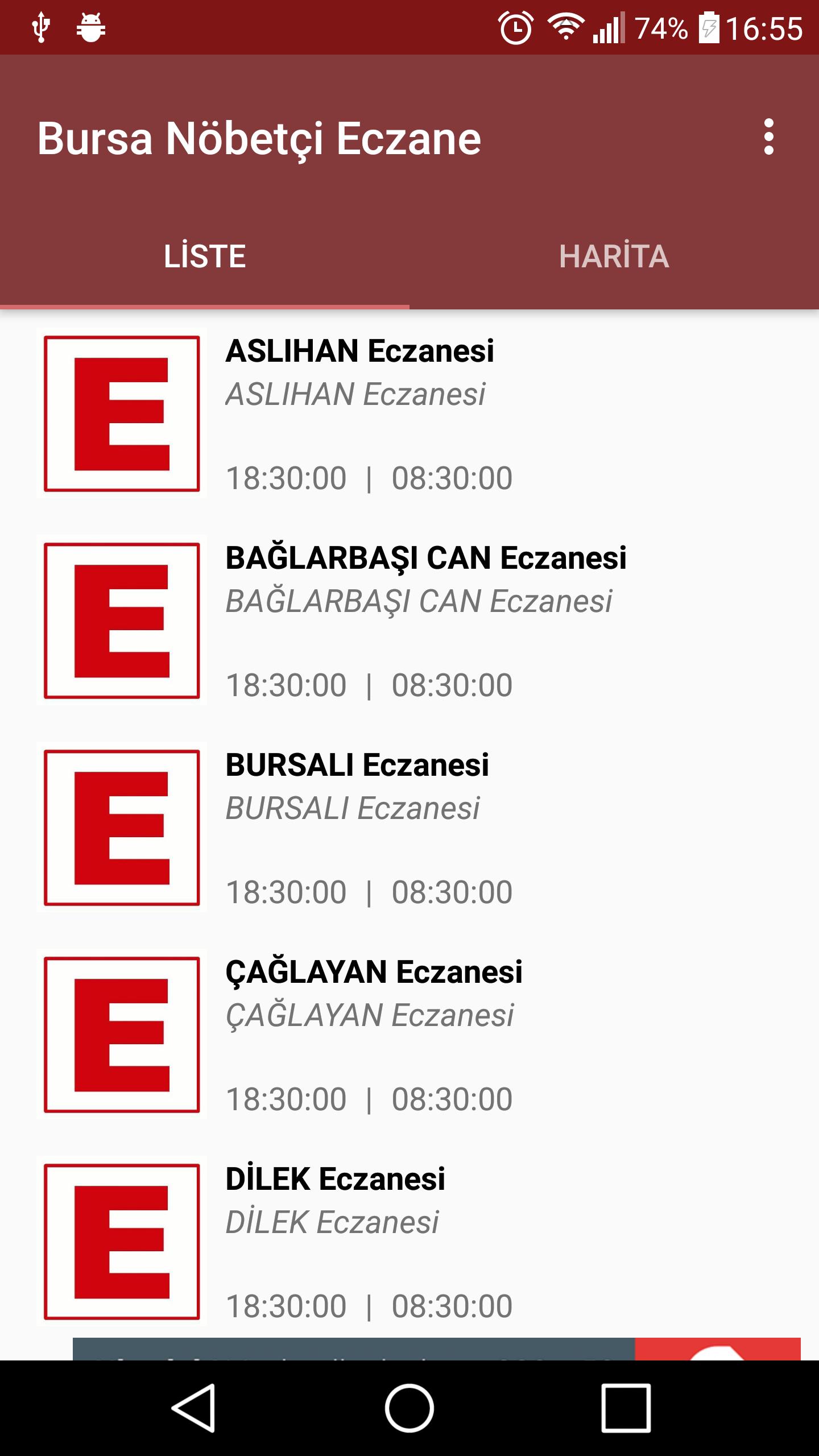 Bursa Nobetci Eczane Listesi Adres Telefon Ve Harita Bilgileri