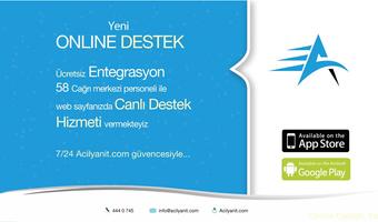 Online Destek Cartaz