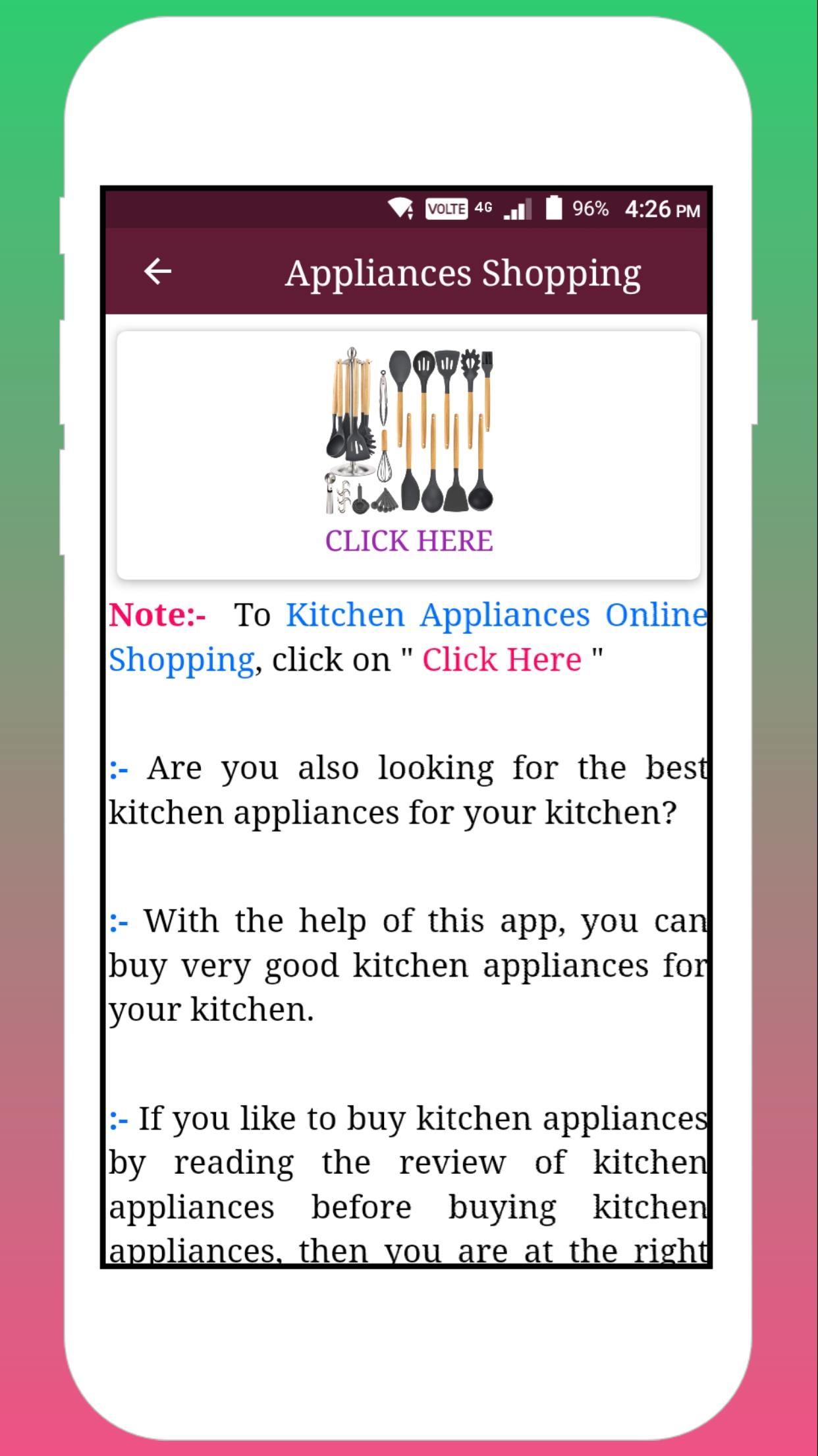 Kitchen Appliances Online Shopping For Android APK Download