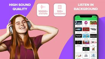 Internet Radio: Online stations & free music USA الملصق