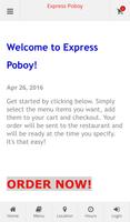 Express Po-boy Online Ordering Affiche
