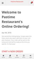 Pastime Online Ordering poster