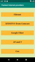 Fastest Internet providers Affiche