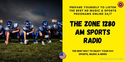 The Zone 1280 Am KZNS 97.5 UTAH Sports Radio Affiche