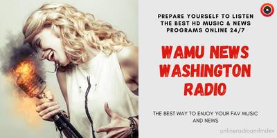 WAMU 88.5 Fm Washington Radio Station Affiche