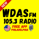 WDAS Fm 105.3 Philadelphia Radio Station Free App icône