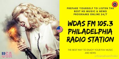 WDAS Fm 105.3 Philadelphia Radio Station Free App Affiche