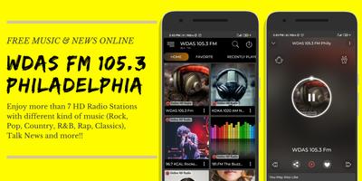 WDAS Fm 105.3 Philadelphia Radio Station Free App capture d'écran 1