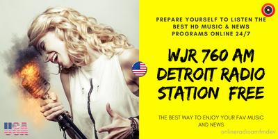 WJR 760 Am Detroit Talk News Radio Station Affiche