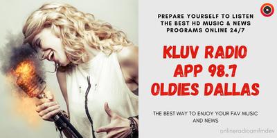 KLUV Radio App 98.7 Fm Dallas Affiche
