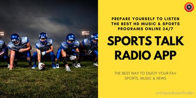 Sports Talk Radio Apps Affiche