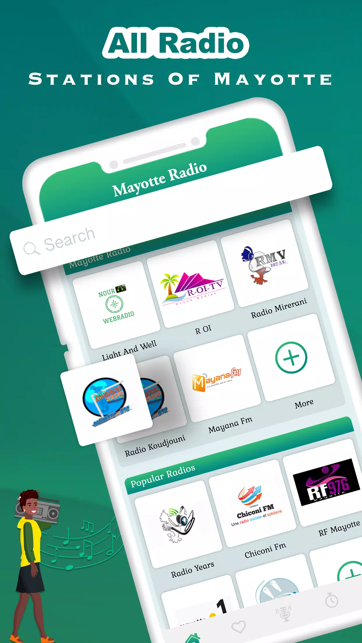 Mayotte Radio : FM Music Player Radio Stations APK pour Android Télécharger
