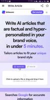 WriteSonic : AI Content Writer تصوير الشاشة 1