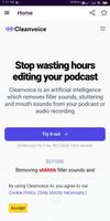 Cleanvoice : AI Noise Remover الملصق