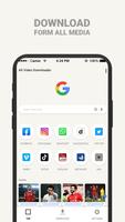 All Video downloader - Download videos پوسٹر