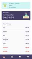 برنامه‌نما Prayer Times and Qibla Finder عکس از صفحه