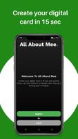 All About Mee : Create Digital Visiting Card Free تصوير الشاشة 1