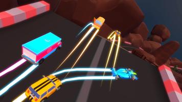 Neon Drive - Retro Car Racing Game Affiche