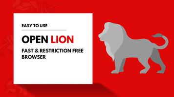 Open Lion poster