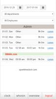 OpenTimeClock captura de pantalla 2