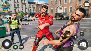 Hero Rope Fighting Crime Games syot layar 1