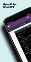 Open Chat GPT AI App plakat