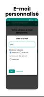 Adresse e-mail temporaire capture d'écran 1