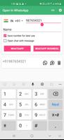 Open in WhatsApp | Direct Chat without Save Number captura de pantalla 2