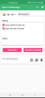 Open in WhatsApp | Direct Chat without Save Number imagem de tela 3