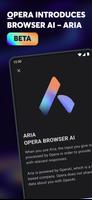 Opera browser beta with AI poster