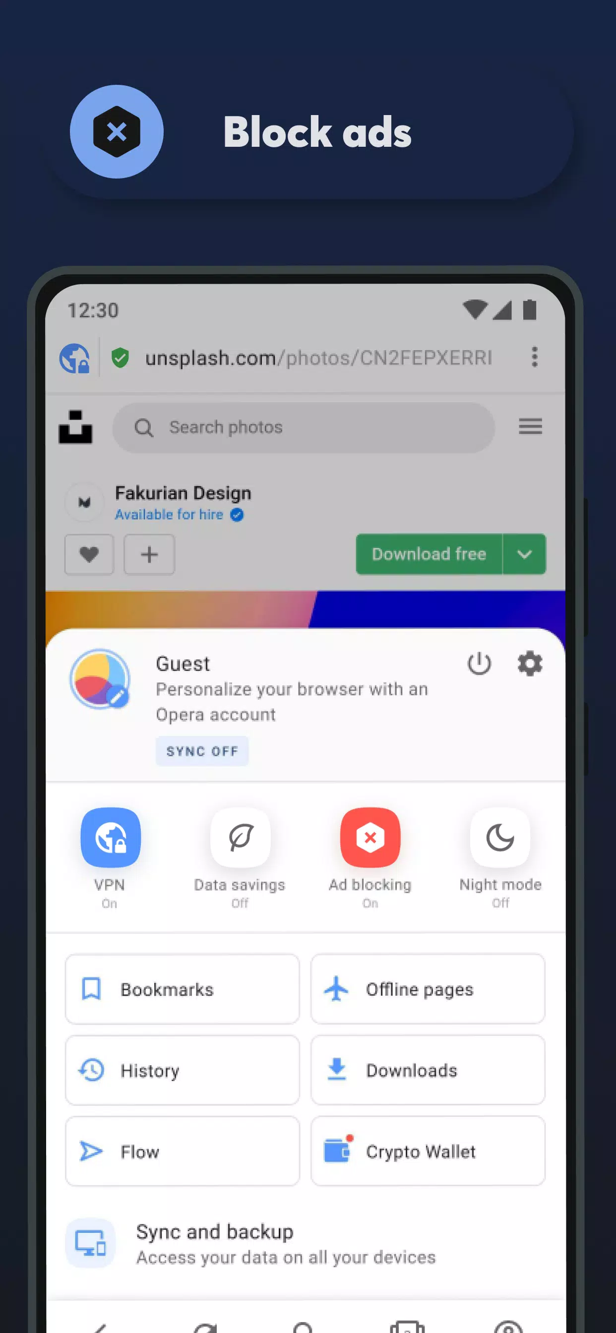 Przeglądarka Opera beta APK do pobrania na Androida