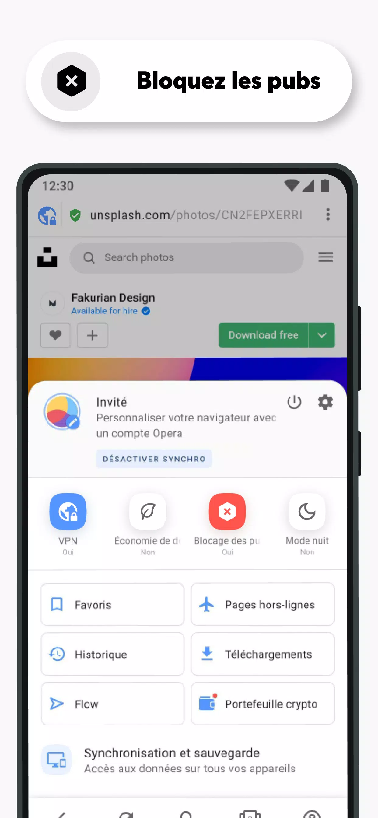 Navigateur Opera Avec Vpn Pour Android Telechargez L Apk
