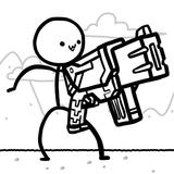 탕탕맨 : 총키우기 강화 & 클리커 노가다 방치형 icône