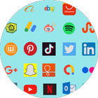 todo en uno redes sociales icono