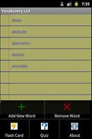 Vocabulary List Lite poster