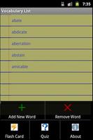 Vocabulary List Lite โปสเตอร์