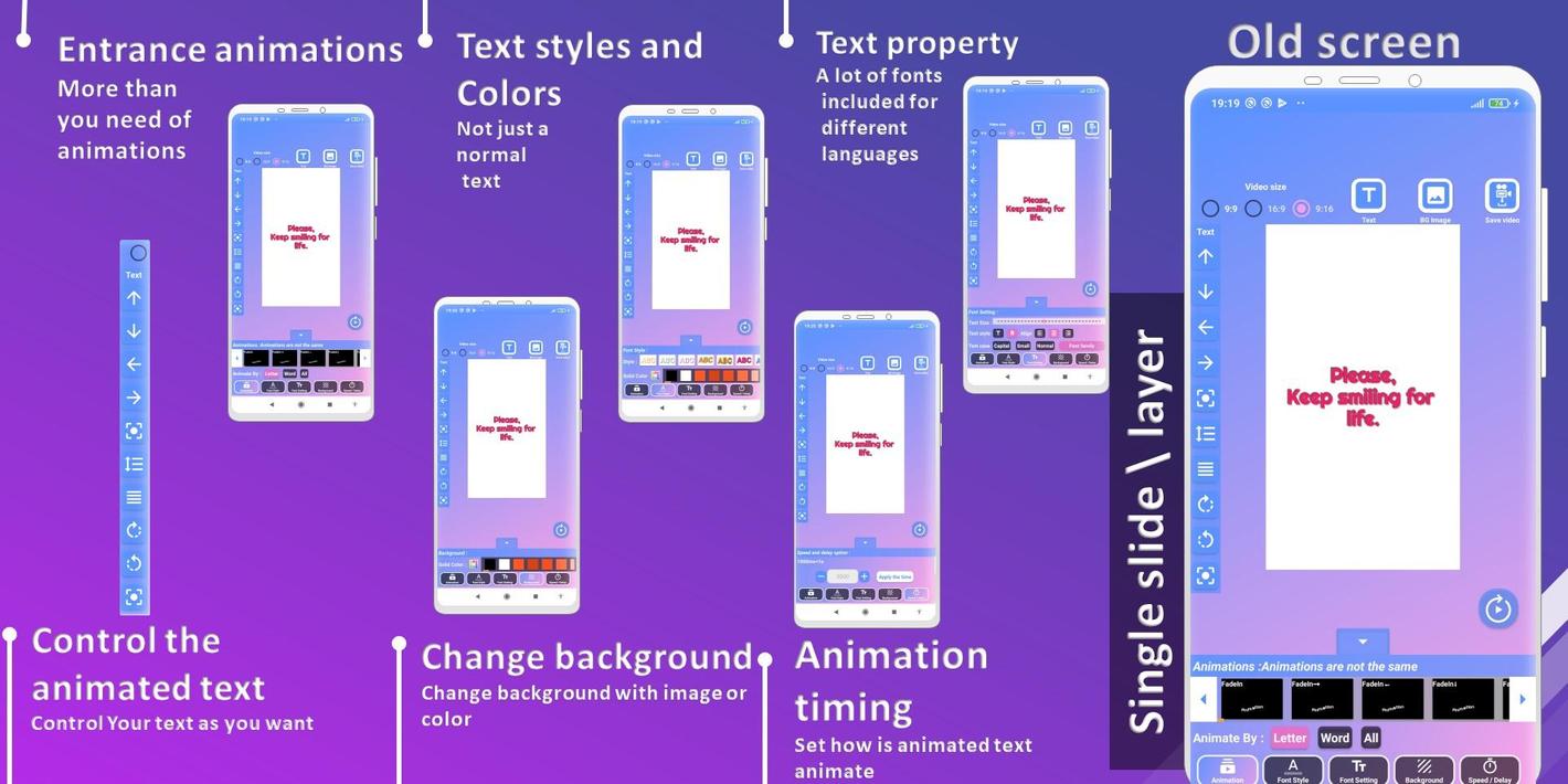 Animated Text Creator - Text Animation video maker screenshot 2