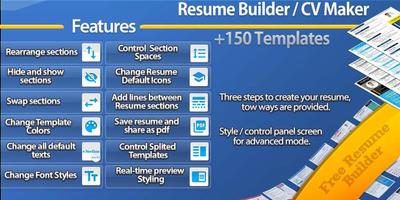 Resume builder  - CV maker poster