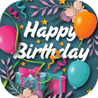 Happy Birthday GIF and Wallpapers HD for WhatsApp आइकन