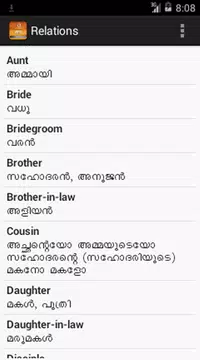 Screenshot 4 for English Malayalam Useful Words