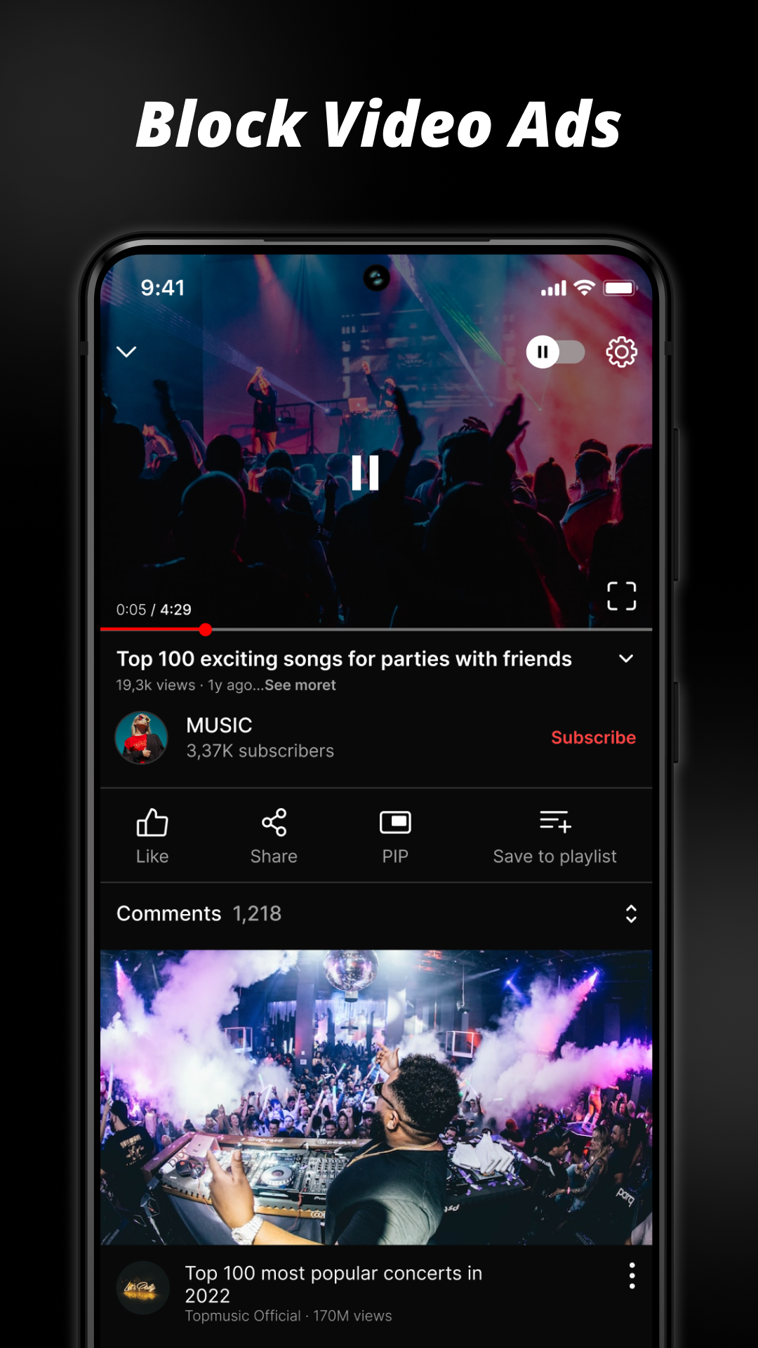 PlayTube - Video, Mp3 Player