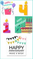 Anniversary Stickers اسکرین شاٹ 1