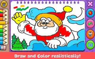 Natal - livro para colorir Cartaz