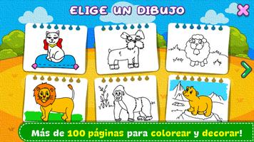 Colorea y Aprende - Animales captura de pantalla 1