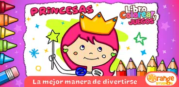 Princesas - Libro de Colorear