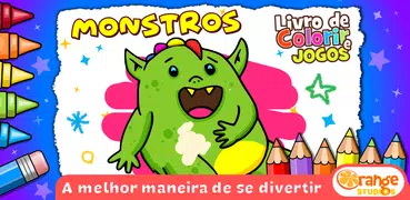 Livro colorir e jogos crianças