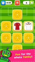 記憶ゲーム - サッカー スクリーンショット 1