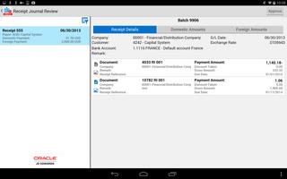 Receipt Batch Appr - JDE E1 Ekran Görüntüsü 1